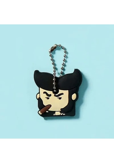 Mınıso 46 Modelli Toptan Anime Anahtarlık Kapağı - Minnie Karikatür Taşınabilir Anahtarlık Tutucu Sırlı Black