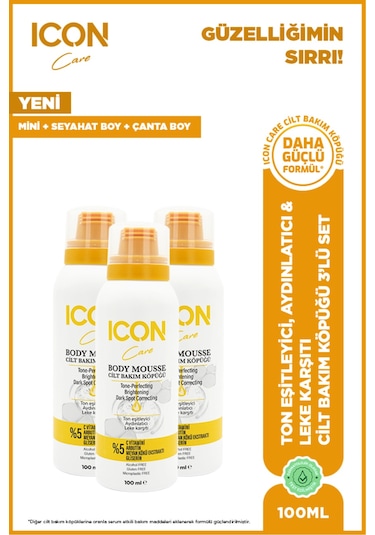 Cilt Bakım Köpüğü C Vitaminli 100ml 3'lü Set