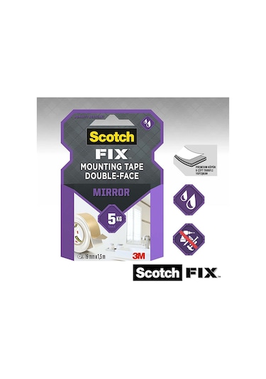 Scotch Ayna Montaj Bandı 19mm x 1.5m