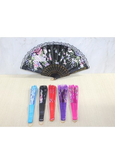 Plastik Yelpaze Model 1 Çok Renkli