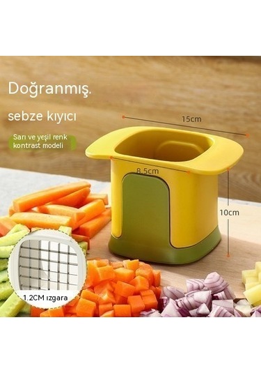 Çok Özellikli Sebze Doğrayıcı-sarı Sarı