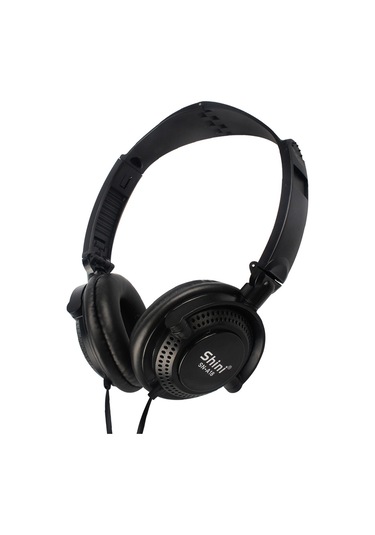 Kosona Sn-a18 Kulaküstü Kablolu Kulaklık, 3.5mm Bağlantı, Oyun İçin, Mikrofon Ve Kablolu Kontrol, Siyah Shini Logo'lu