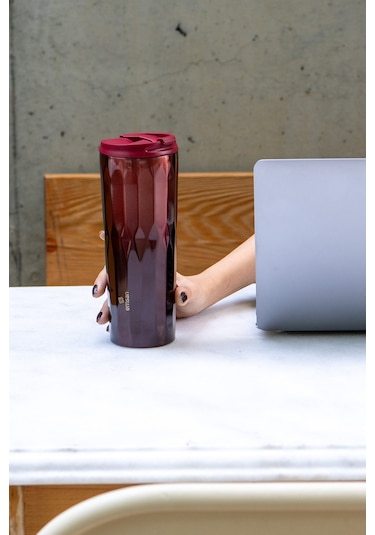 Emsan Crystal Termos Bordo 500 Ml Bordo