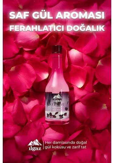 Ilgaz Doğal Gıdaya Eklenebilir ve İçilebilir Gül Suyu 3 x 400 ML