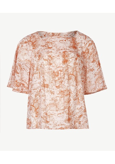 Yargıcı Büzgü Detaylı Bluz 23kkgm6001x 364 Kırmızı