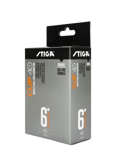 Stiga Cup 6lı Masa Tenisi Pinpon Topu Turuncu 1110-2503-06