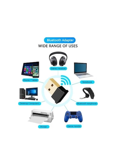 Hadron Hr7202 Bluetooth Adaptör Bluetooth Dongle 5.0 Versiyon