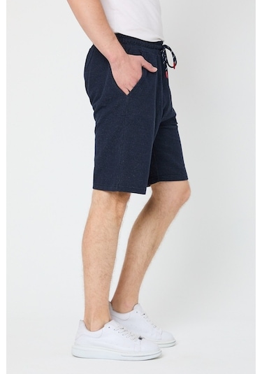 MMetalic Erkek Siyah Regular Fit Şort & Bermuda