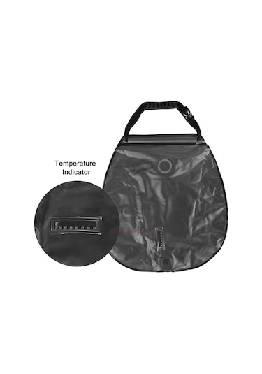 Pazly Su Torbası 20l Katlanabilir Kamp Duş Çantası, Taşınabilir Güneş Enerjili Sıcak Su Kabı Açık Hava İçin Yeşil