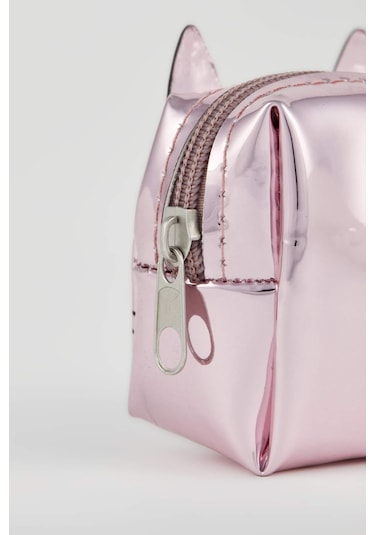 DeFacto Kadın Kedi Baskılı Fermuarlı Bozuk Para Cüzdanı W6316AZNSBR3