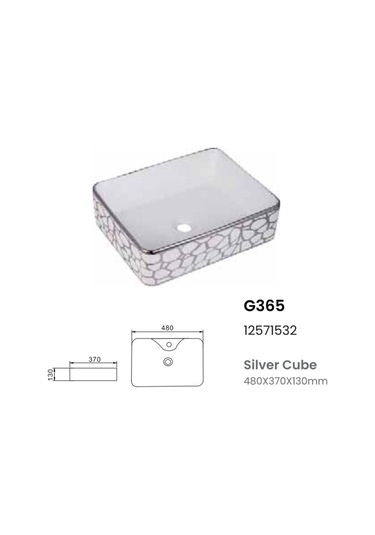 Boheme Tasarım Şık Lavabo Desenli Krom