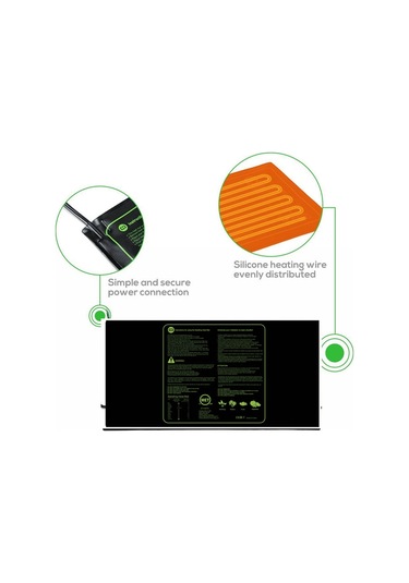 Sones 20 X 20in Su Geçirmez Fide Isıtma Pedi Sabit Sıcaklık Isıtma Pedi İngiltere Fişi 240v