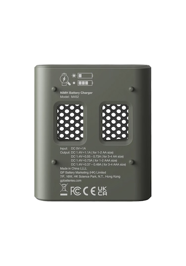 Gp M452 Usb Hızlı Şarj Cihazı 4 Adet 2600 Aa Kalem Pilli Set