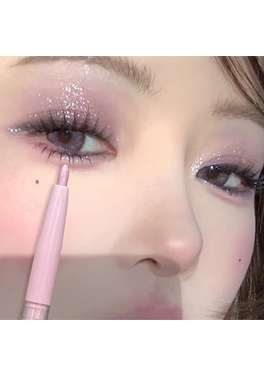 Çift Kafalı Yalan İpekböceği Kalem Mat Pembe Parlatıcı Anahat Gözler Sedefli 03 250mg 002