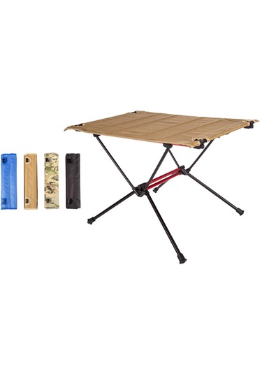 Homyl Açık Taşınabilir Katlanır Alüminyum Masa Hafif Siyah Siyah Çok Renkli