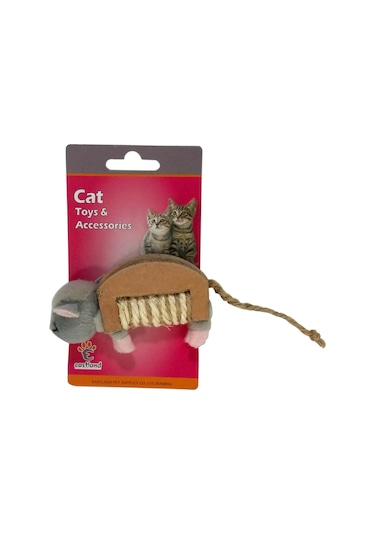 Eastland 10 x 6 CM Hışırtılı Peluş Fare Kedi Oyuncağı