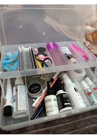 Boxplast Çeşitli Eşyalar İçin Kutu, İki Katmanlı 235x150x65mm 177221588 Beyaz