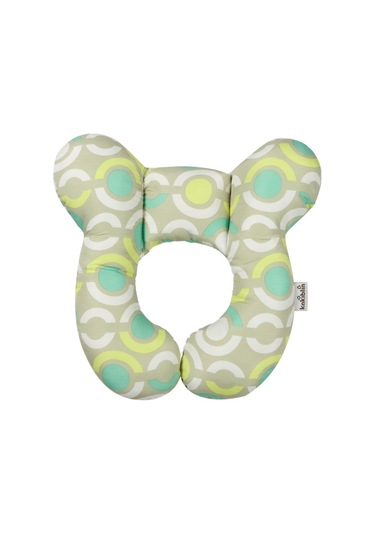 Koruyucu Seyahat Araba Koltuğu Baş Ve Boyun Yastık Yumuşak Boyun No.04 Ekru