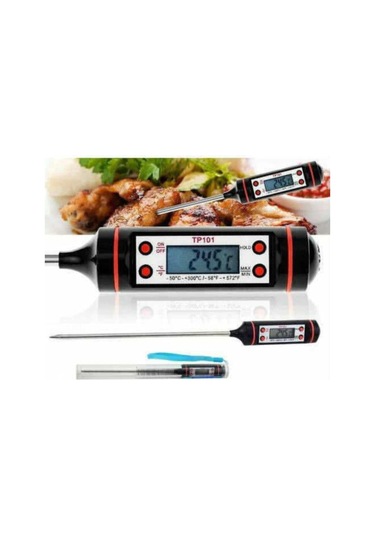 Tp Daldırma Saplama Tipi Dijital Gıda Sıcaklık Ölçer Termometre - Termometreler - 2 Yıl