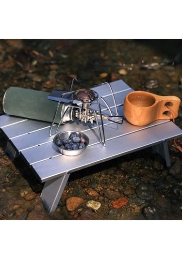 Pazly Katlanır Plaj Masası - Ordu Yeşili Alüminyum - Hafif Ve Dayanıklı Yeşil