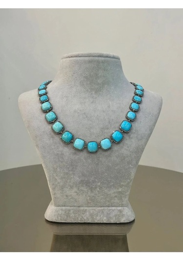 Turkuaz Elmas Kolye 174