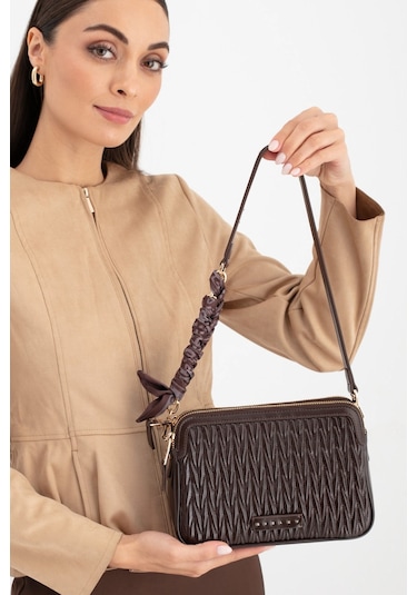 Sisley Kadın Kol Çantası Sly275 Kahve