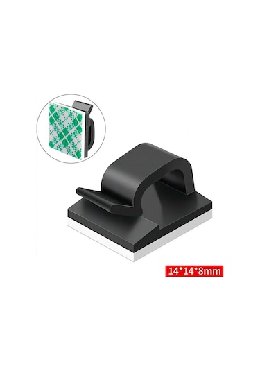 Fobz Kablo Tutucu 5 8 Mm Kendinden Yapışkanlık Siyah 20 Adet 308123793