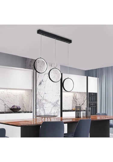 Ekol / Sarkıt Avize / 30 Cm X 3 Çember / 30x65x80 Cm / Antrasit G Antrasit