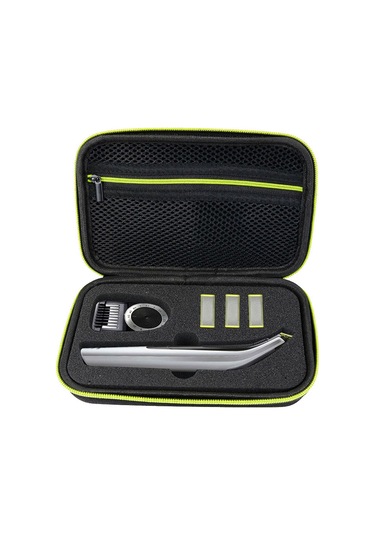 Gajeena Philips Oneblade Qp150 İçin Eva Dayanıklı Sert Kılıf - Su Geçirmez Ve Darbeye Dayanıklı Saklama Çantası Sarı - Siyah