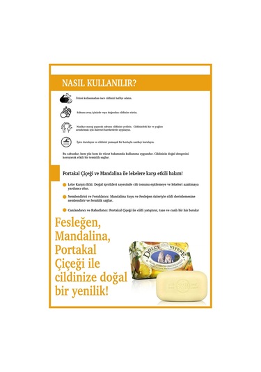 Nesti Dante Sabun Dolce Vivere Capri Turunçgil Kokusu Vegan Bakım 250 G