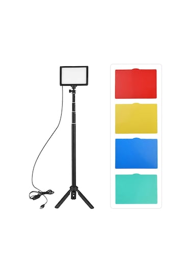 Usb Led Video Işık Kiti Fotoğrafçılık Aydınlatma 3200k-5600k 120 Adet Boncuk 14 Seviyeli Kısılabilir 148cm/58in Ayarlanabilir Yükseklikli Tripod Standı 5 Adet Beyaz/kırmızı Çok Renkli