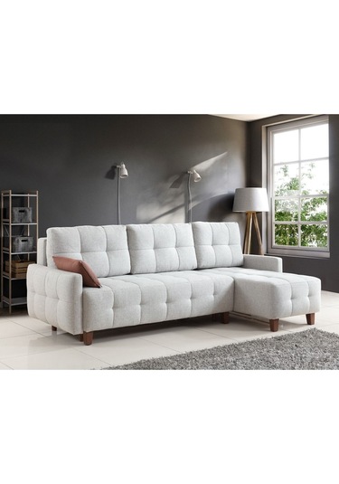 Orion Köşe Koltuk Takımı & L Koltuk Sandıklı & Yataklı Gri & Köşe Takımı