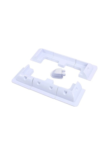 Trendooze Gaojunshop01 4 Adet Beyaz Rv Güneş Paneli Montaj Kiti, Yüksek Kalite Abs Plastik