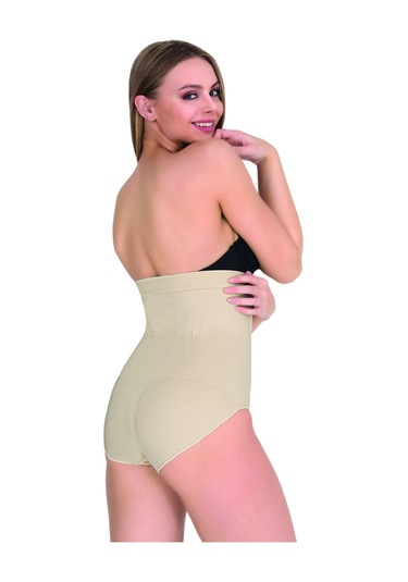 Kadın Beyaz Formtime Agraflı Yüksek Bel Slip Korse Beyaz