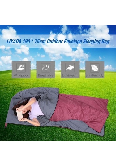 Pazly Koyu Mavi Lixada 190x75cm Kamp Uyku Tulumu - Ultra Hafif 680g, Yürüyüş Kamp Seyahat İçin Uygun Koyu Mavi