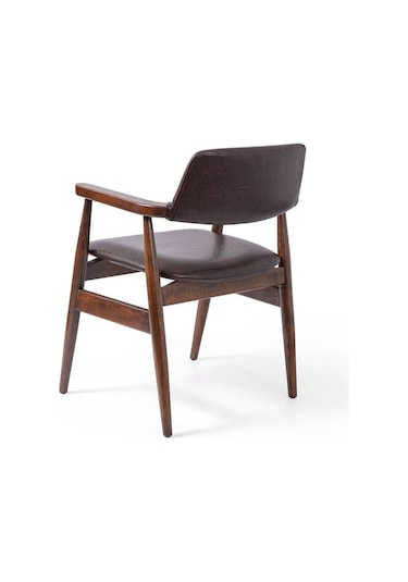 Rio Ceviz Ahşap Sandalye Ceviz - Sİyah