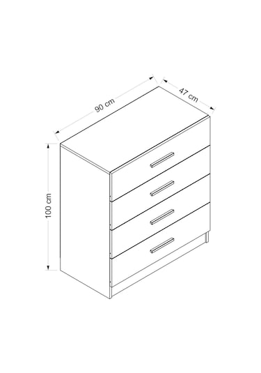 Kale Tv Çekmece Modül-beyaz