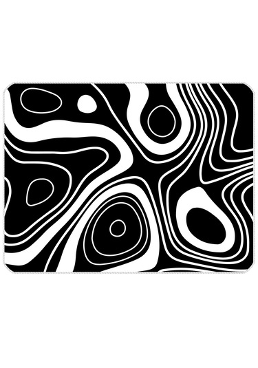 İlyuka Mousepad 40x30cm Gaming Oyuncu Mp384030 Black White Map