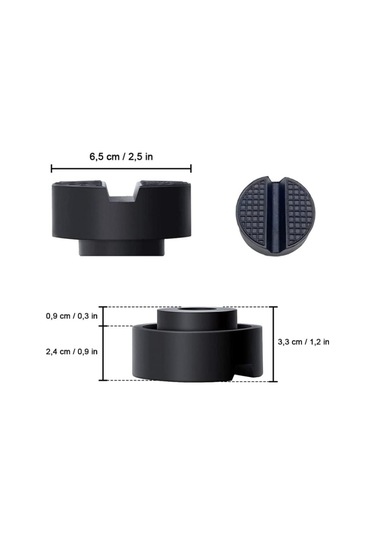 Sones 4pcs Otomobil Evrensel Kriko Braketi Kauçuk Destek Bloğu