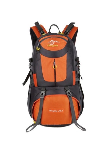 Silkroadselect Su Geçirmez Büyük Kapasiteli Sırt Çantası Spor Seyahat Çantası Yürüyüş Dağcılık Çantası 7v740y Sarı