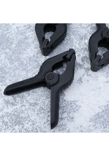 4.5 Inç-11.5 Cm 6 Adet Fon Mandalı -Clamp - Fon Perde Tutucu