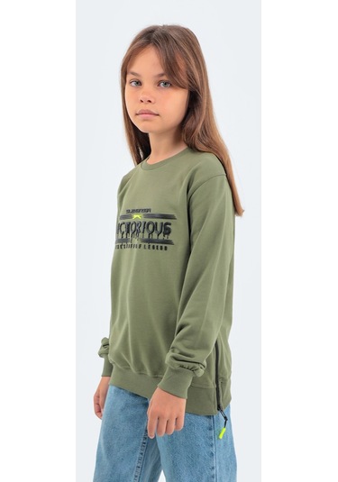 Slazenger DUNA IN Çocuk  Haki Sweatshirt