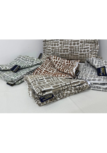 Nivemeshome Kırlent Kılıfı 45x45 Lisa 01 Kiremit Kiremit