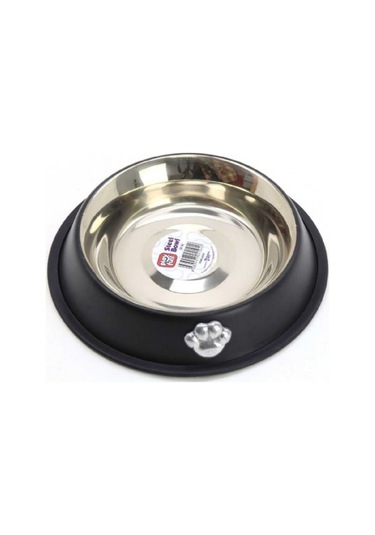 Playfull Pati Desenli Siyah Çelik Mama ve Su Kabı 32 Oz PFMK-4104