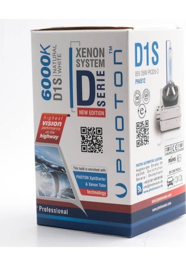 D1s 6000k +%50 Fazla Işık Serisi D1s Xenon Far Ampulü Ph4512