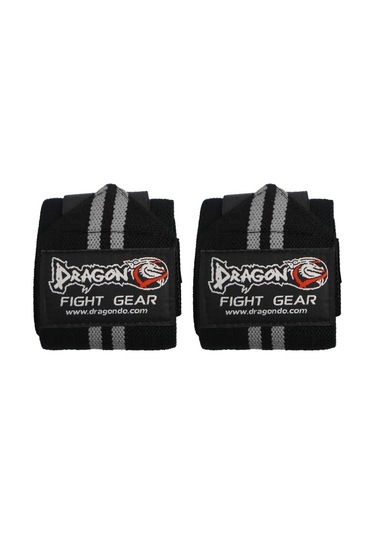 Dragondo 63911 Halter Ve Fitness Bilek Bandajı Yeni Seri Siyah - Gri