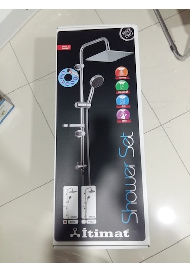 Itimat Delta 400D Robot Duş Seti Çift Başlı Tepe Duş Seti Krom