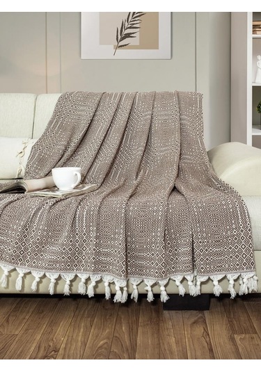 Battaniye Pamuk Riona 180x200 Cm Kahve