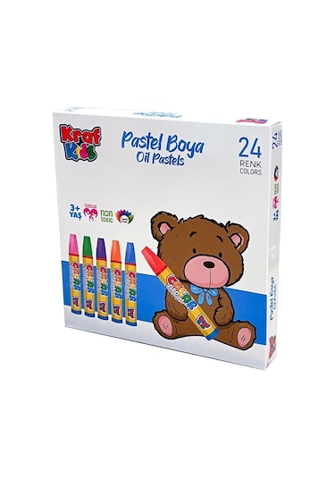 Kraf Kids Pastel Boya 24 Lü Kk520 Çok Renkli