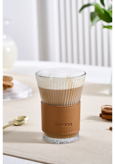 Karaca  Leather Cool Touch Latte Bardağı 210 Ml Kahverengi